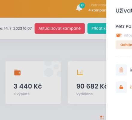 Rychlo-registrace do kampaní z PartnerBoxího katalogu